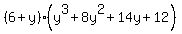 %286%2By%29%28y%5E3%2B8y%5E2%2B14y%2B12%29