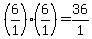 %286%2F1%29%2A%286%2F1%29=36%2F1