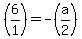 %286%2F1%29=-%28a%2F2%29
