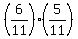 %286%2F11%29%2A%285%2F11%29
