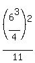 %286%5E3%2F4%29%5E2%2F11