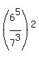 %286%5E5%2F7%5E3%29%5E2