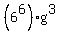 %286%5E6%29g%5E3