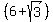%286+%2B+sqrt%283%29%29