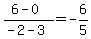 %286-0%29%2F%28-2-3%29=-6%2F5