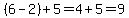 %286-2%29%2B5=4%2B5=9