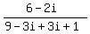 \"%286-2i%29%2F%289-3i%2B3i%2B1%29\"