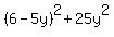 %286-5y%29%5E2+%2B+25y%5E2