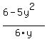 %286-5y%5E2%29%2F6y