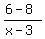 %286-8%29%2F%28x-3%29
