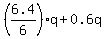 %286.4%2F6%29q+%2B+0.6q