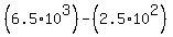 %286.5%2A10%5E3%29-%282.5%2A10%5E2%29