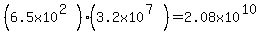 %286.5x10%5E%282%29%29%283.2x10%5E%287%29%29=2.08x10%5E%2810%29
