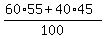 %2860%2A55+%2B+40%2A45%29%2F100