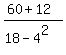 %2860%2B12%29%2F%2818-4%5E2%29