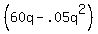 %2860q+-+.05q%5E2%29
