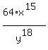 %2864%2Ax%5E15%29%2Fy%5E18