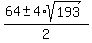 %2864+%2B-+4%2Asqrt%28193%29%29%2F2