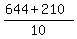 %28644%2B210%29%2F10