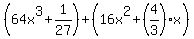 %2864x%5E3%2B1%2F27%29%2B%2816x%5E2%2B%284%2F3%29x%29