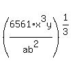 %286561%2Ax%5E3y%2Fab%5E2%29%5E%281%2F3%29