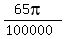 %2865pi%29%2F%28100000%29