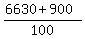 %286630%2B900%29%2F100