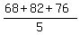 %2868%2B82%2B76%29%2F5