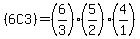 %286C3%29=%286%2F3%29%285%2F2%29%284%2F1%29%29=%286%2A5%2A4%29%2F%283%2A2%2A1%29=120%2F6=20