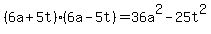 %286a%2B5t%29%286a-5t%29+=+36a%5E2+-+25t%5E2