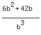 %286b%5E2+%2B+42b%29%2Fb%5E3