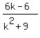 %286k-6%29%2F%28k%5E2%2B9%29