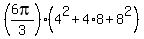 %286pi%2F3%29%284%5E2%2B4%2A8%2B8%5E2%29
