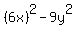 %286x%29%5E2-9y%5E2
