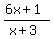 %286x%2B1%29%2F%28x%2B3%29