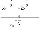 %286x%5E%28-1%2F3%29%2B2x%5E%285%2F3%29%29%2F%282x%5E%28-4%2F3%29%29