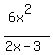 %286x%5E2%29%2F%282x-3%29