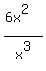 %286x%5E2%29%2Fx%5E3