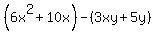 %286x%5E2%2B10x%29-%283xy%2B5y%29