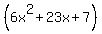 %286x%5E2%2B23x%2B7%29