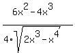 %286x%5E2-4x%5E3%29%2F%284%2Asqrt%282x%5E3-x%5E4%29%29