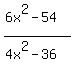 %286x%5E2-54%29%2F%284x%5E2-36%29