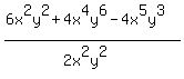 %286x%5E2y%5E2%2B4x%5E4y%5E6-4x%5E5y%5E3%29%2F%282x%5E2y%5E2%29