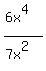 %286x%5E4%29%2F%287x%5E2%29