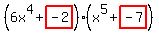 %286x%5E4%2Bhighlight%28-2%29%29%28x%5E5%2Bhighlight%28-7%29%29