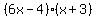\"%286x+-+4%29%28x+%2B+3%29\"