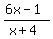 %286x-1%29%2F%28x%2B4%29