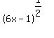 %286x-1%29%5E%281%2F2%29