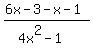 %286x-3-x-1%29%2F%284x%5E2-1%29