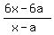 %286x-6a%29%2F%28x-a%29